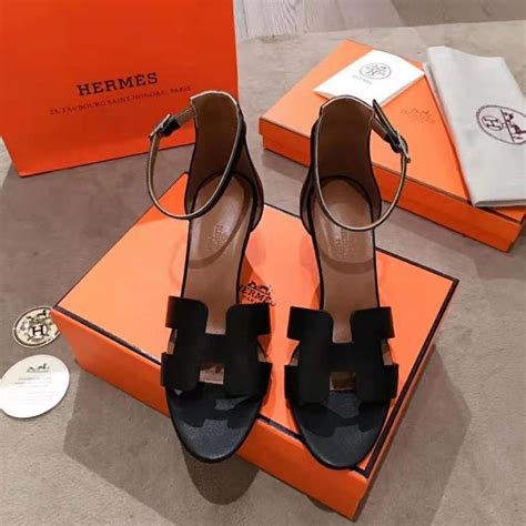 hermes h sandals black|hermes snakeskin sandals.